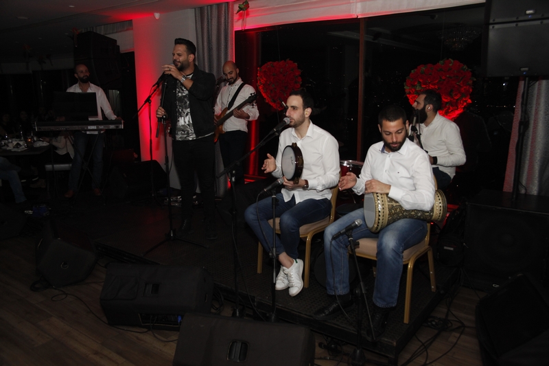 Charbel Khalil and the band at Burj on Bay 